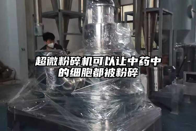 超微粉碎機可以讓中藥中的細胞都被粉碎